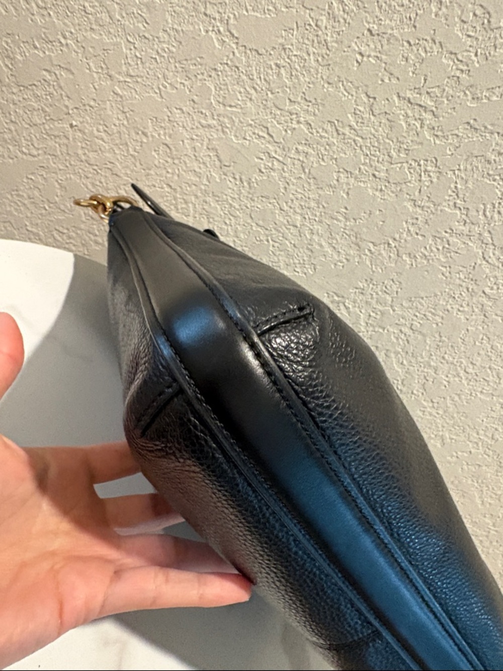 Coach Black Pebbled Leather Shoulder Crossbody - Picture 8 of 15